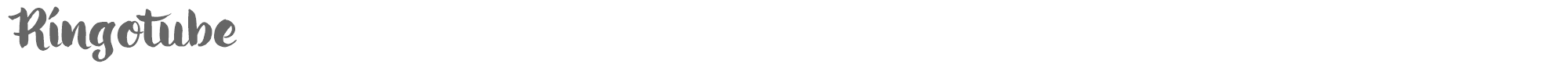 Ringotube ringotube script.ttf font preview